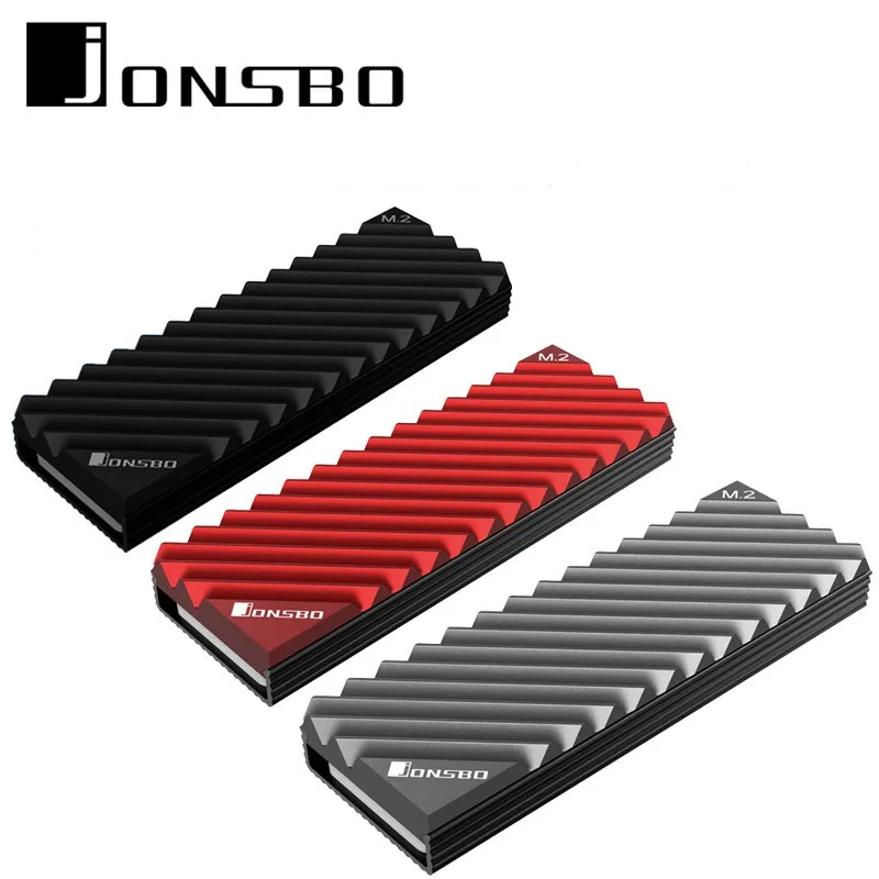 Jonsbo M2 2280 SSD Dissipatore di calore in alluminio M.2 SSD NVMe Dissipatore di calore con cuscinetto termico per unità NVMe Dissipador di