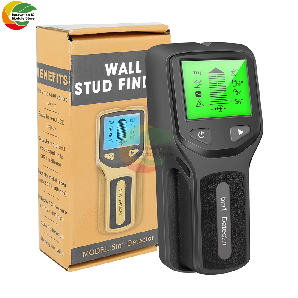 HW430 5 in 1 Multifunctional Wall Scanner Metal Wall Detector Find Metal Dowel Stud Detector Electric Box Detector Wall Detector