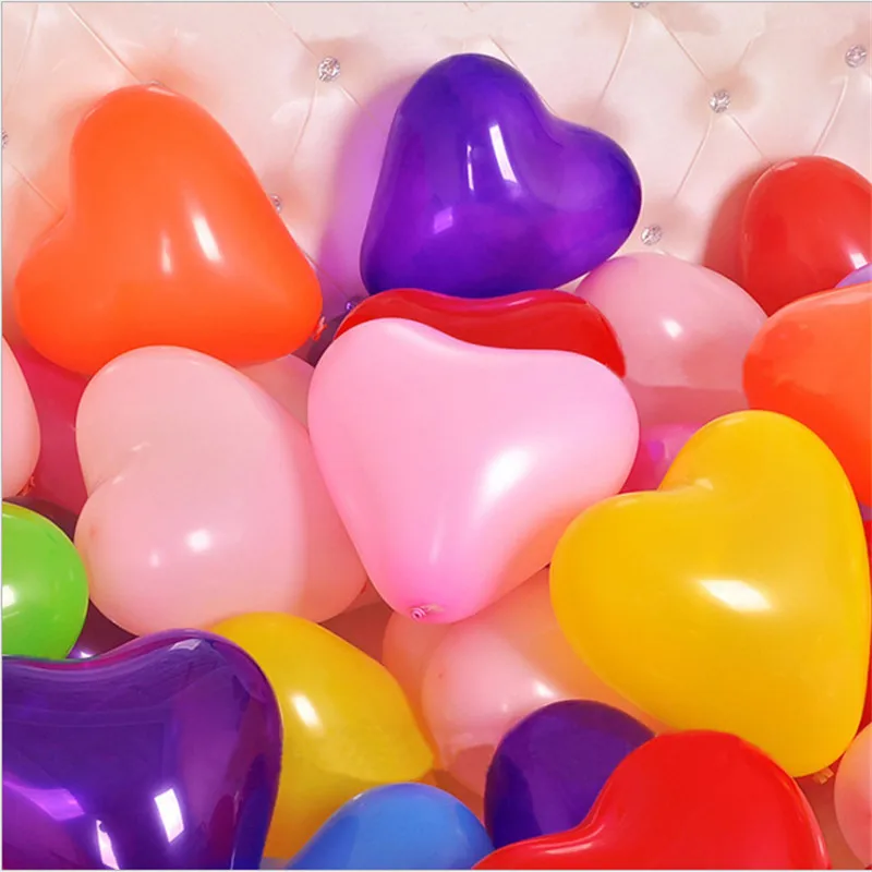 20/50PCS Wedding Birthday Party Baby Shower Decoration Heart Balloon Thickening 2.2g Anniversary