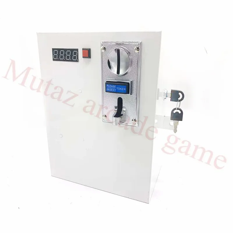 110V/220V White box 6 values Programmable Multi Coin Acceptor Coin Operated Electric Timer Controller Box For Massage Chair