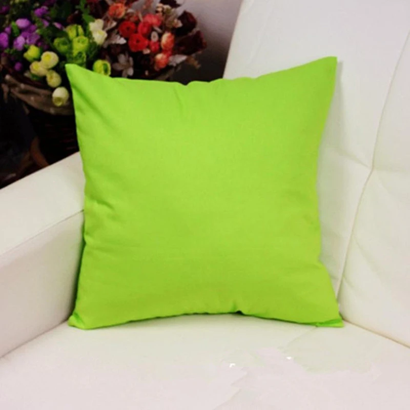 100% cotton canvas cushions spure green decor home sofa cushion  bed back rest cushion for watching tv