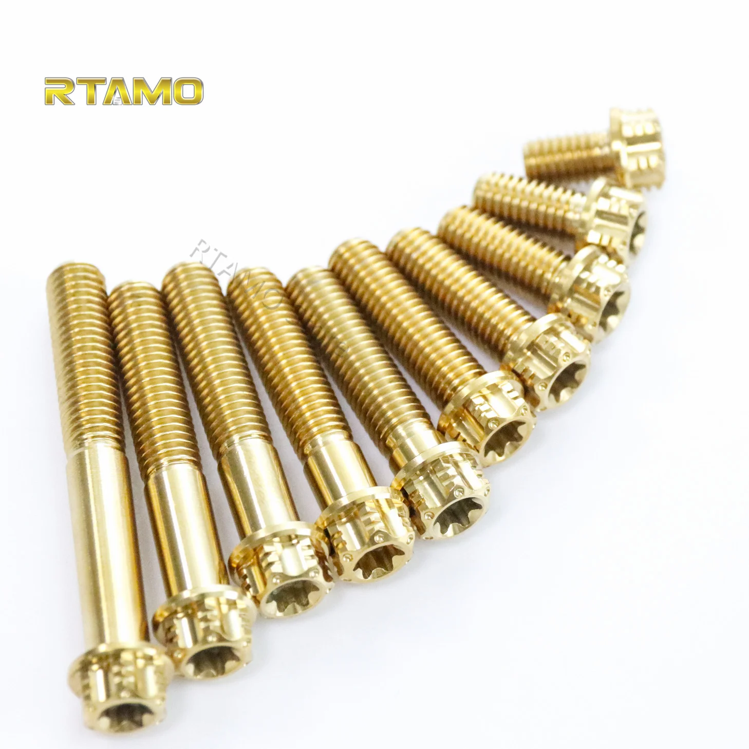 Motorcycle Titanium Bolts Torx  Flanged Race Spec Head Screws with Holes M8x12/16/20/25/30/35/40/45/50/60mm