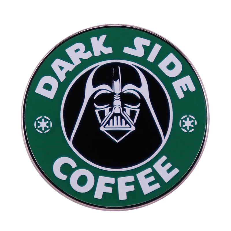 Dark Side Coffee Pin Brooch Badge