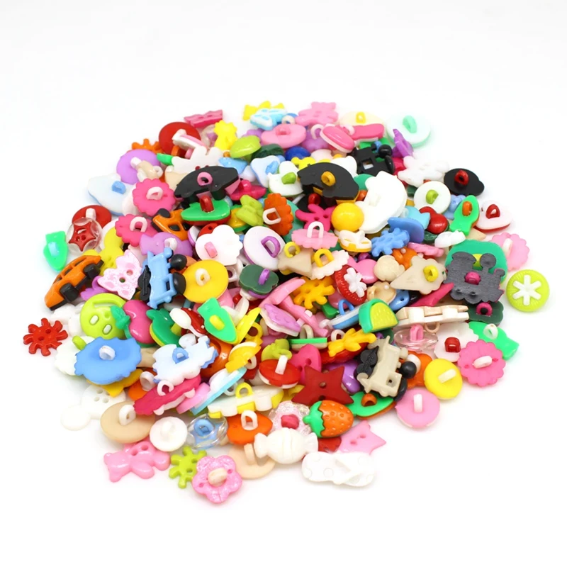 50PCS/lot Plastic Buttons Children\'s Apparel Sewing Accessories Decorative Buttons Sewing diy Accessories Scrapbooking