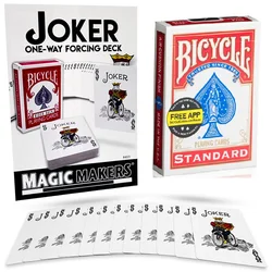 One Way Force Deck Rider Back Playing Cards Magic Cards Close Up Magic Tricks Magic Props Mentalism Comedy Toys