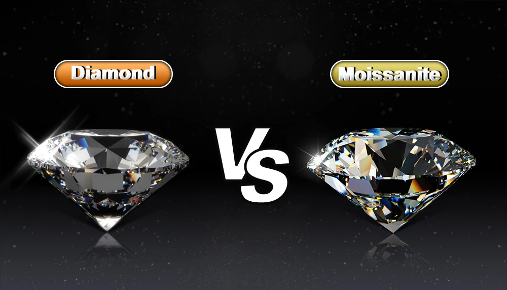 Round Moissanite Stud Earrings 100% Real 925 Sterling Silver Bezel Setting Screw Back Ear Jewelry Gift For Men Women Daily Wear