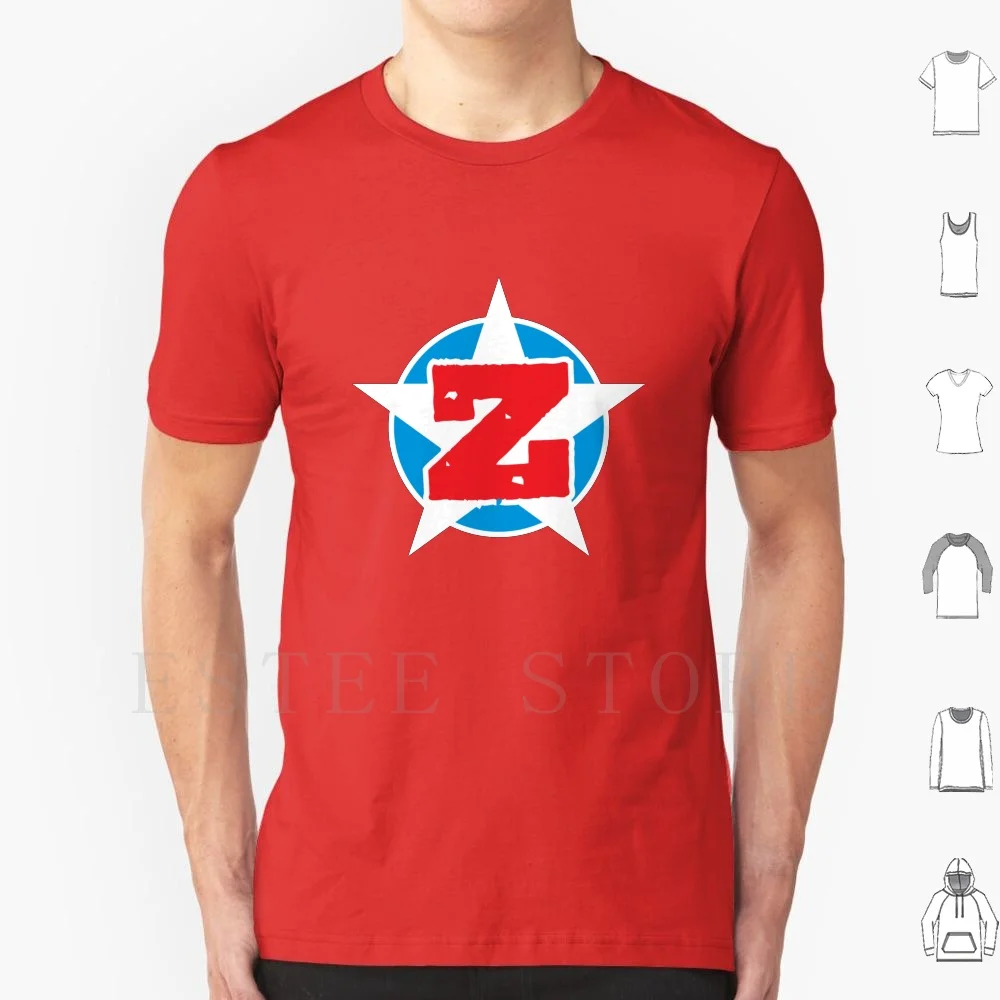 Zion Superhero Letter Z T Shirt DIY Big Size 100% Cotton Superhero Super Hero Logo Graphic Letter Z Shield American Usa Power