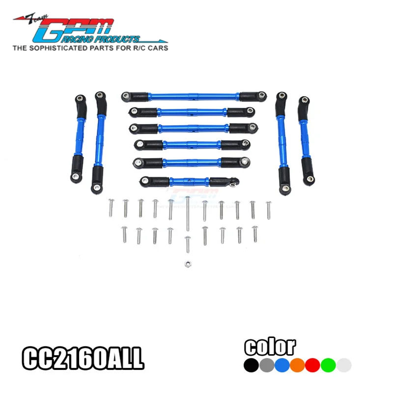 GPM ALUMINUM ADJUSTABLE TIE RODS -31PC SET FOR TAMIYA MERCEDES-BENZ G500(CC-02)-58675 RC Upgrade