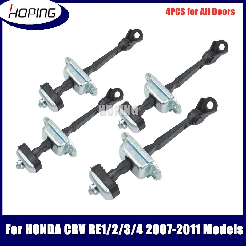 

Hoping 4PCS Car Door-Check Strap Stopper Door Checker For Honda For CR-V CRV 2007 2008 2009 2010 2011