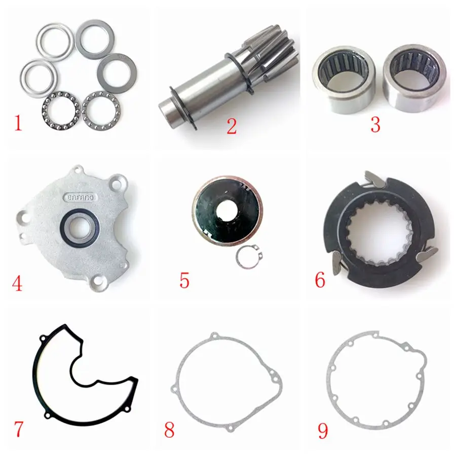 BBSHD Spare Part for Bafang HD 48V1000W Motor Pinion Gear NK1716 Needle Bearing and Ball Bearing Plastic Gear Cover