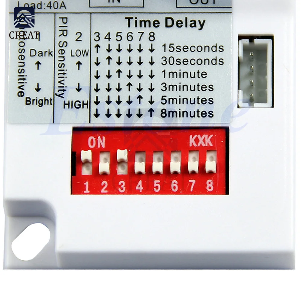 DC 12V 24V 7-10M PIR Motion Sensor Switch IR Infrared Human Body Induction Sensor Detector Switch for LED Light Corridor