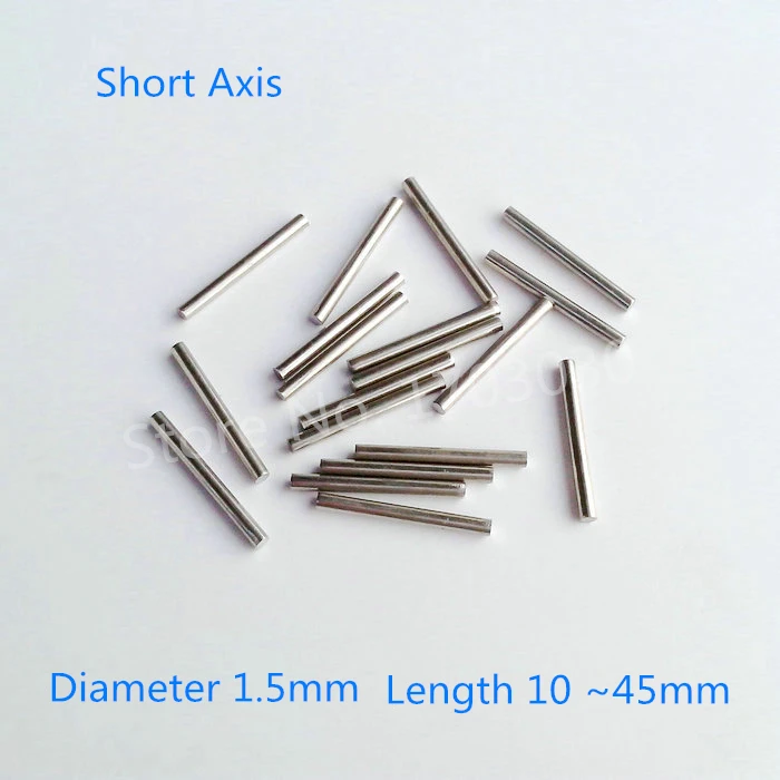 20 pcs Stainless Steel Rod shaft Round Rod Shaft   Length 10-45mm * Diameter 1.5mm for RC Toy Car