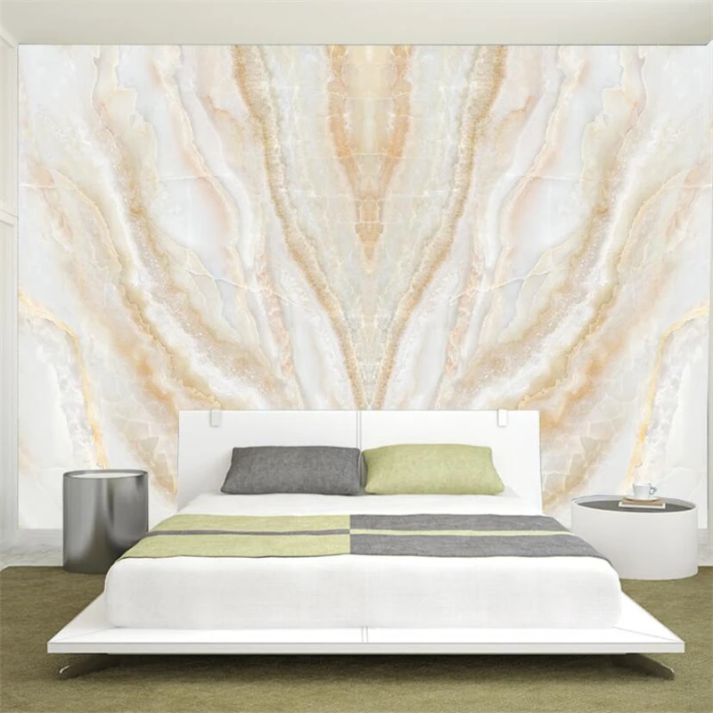 

wellyu Custom wallpaper 3d marble pattern mural jade and phoenix dance nine days living room bedroom background wall decoration