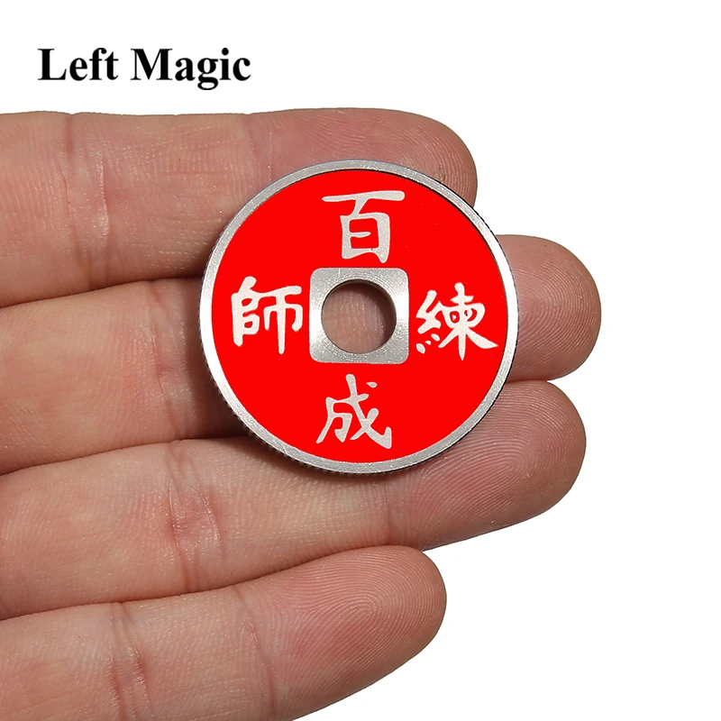 Chinese Coin Color Change Magic Tricks Mental Magic 3 Color Change For One Coin Props Accessories