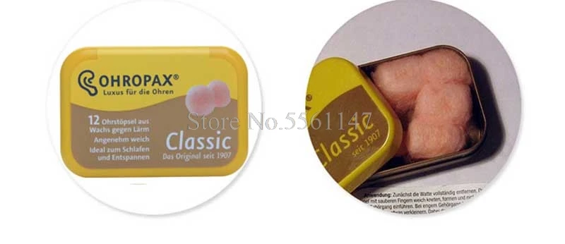 6pairs Original Classic Wax Earplugs Comfortable Wax Ear Plugs Traval Sleeping Noise Reduction Earplugs