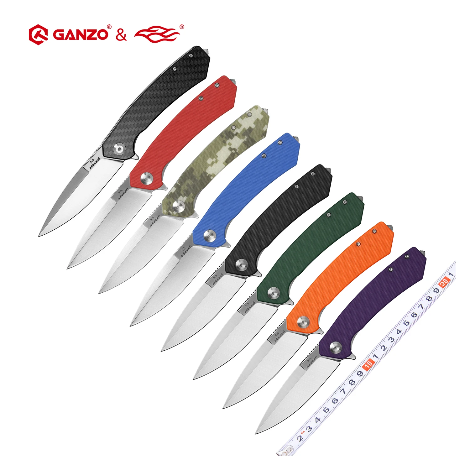 

Ganzo Firebird ADIMANTI D2 blade G10 or Carbon Fiber Handle Folding knife Survival tool Pocket tactical Knife outdoor EDC tool