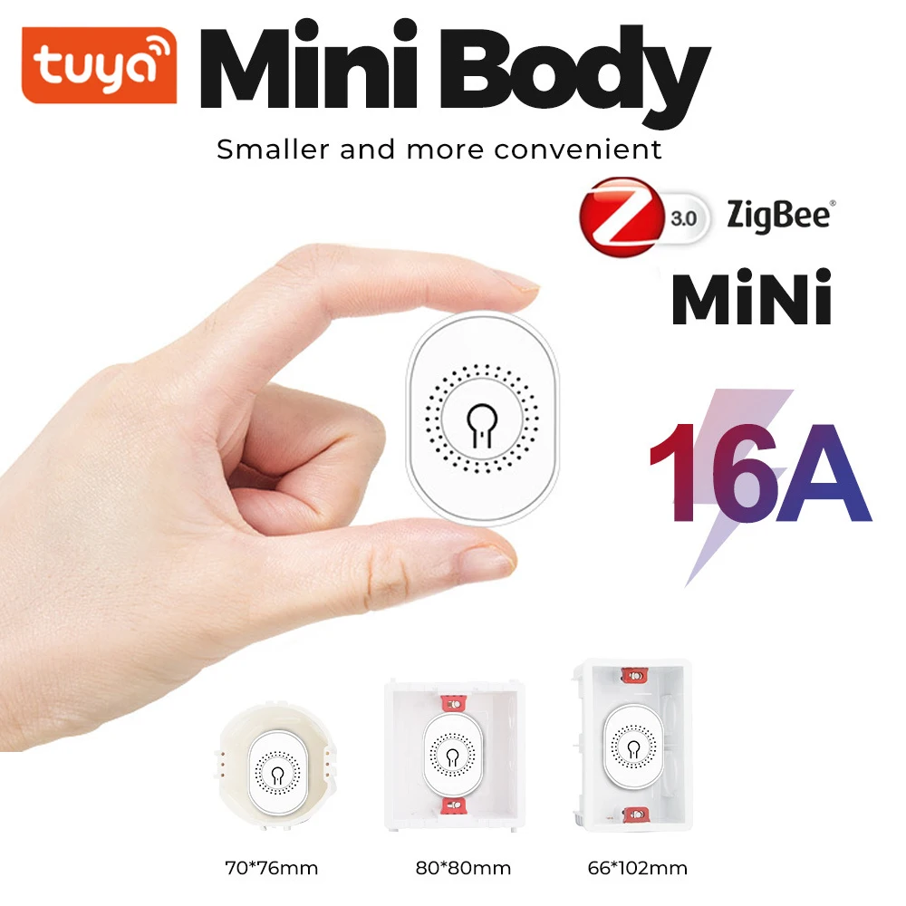 TUYA ZIGBEE 16A WiFi Smart Switch a 2 vie Led Light Smart Life Push Module supporta APP relè vocale Timer Google Home Alexa