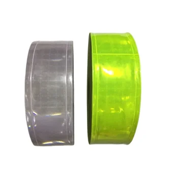 5cm * 5M Micro prisma riflettente striscia reticolare avvertimento abbigliamento nastro in PVC indumento materiali ausiliari