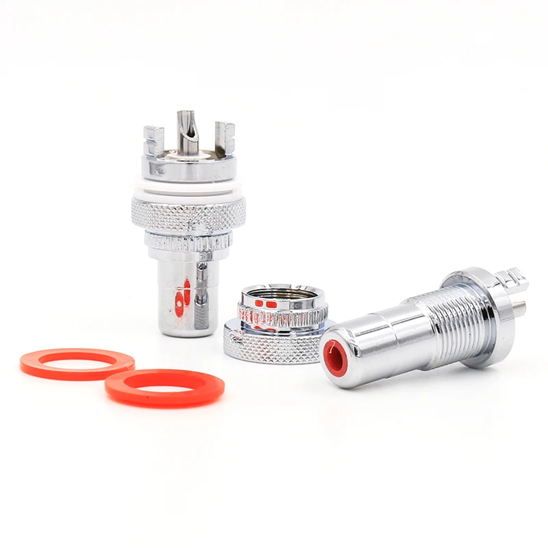 Chassis-Einbauadapter RCA-Buchse Anschluss Chassis-Einbauadapter Audio-Terminal 3,5mm AV-Stecker – Detail 3