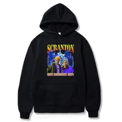 Scranton Loose casual hoodie men The Office Dunder Mifflin Dwight Tv Show Scranton Polar fleece hoodie sweatshirt men trend tops