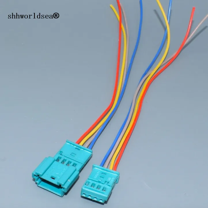 

Shhworldsea 4 Pin 968813-9 1452576-9 Auto Wiper Sensor Plugs Door Light Atmosphere Lights Socket Female Male Connector For BMW