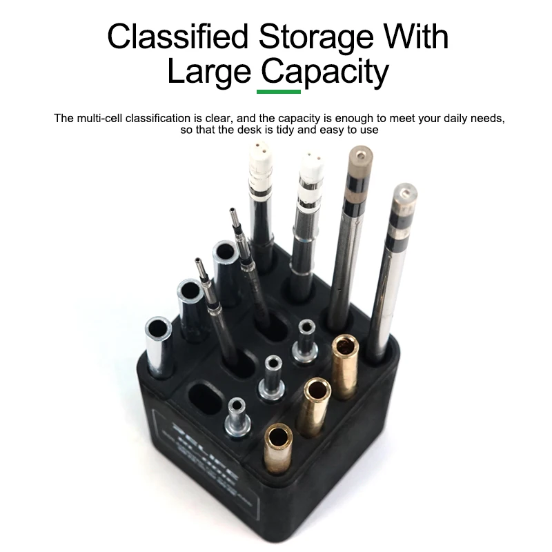 Rilife RL-001E riscaldamento nucleo riparazione di stoccaggio per il telefono strumento di riparazione Rack di stoccaggio cacciavite pinzette saldatore testa di stoccaggio