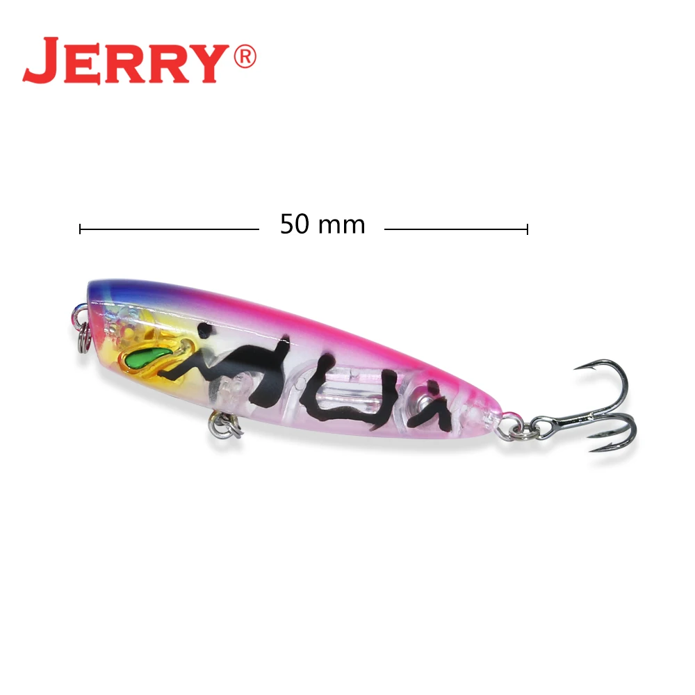Señuelo Topwater Wobbler Ultraligero Jerry Stopper para Lubina Trucha