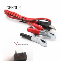 V model battery Charger Cables Cord Wires DC 12V Generator Charging Cable For ET950 1KW 2KW gasoline generator 8A wires