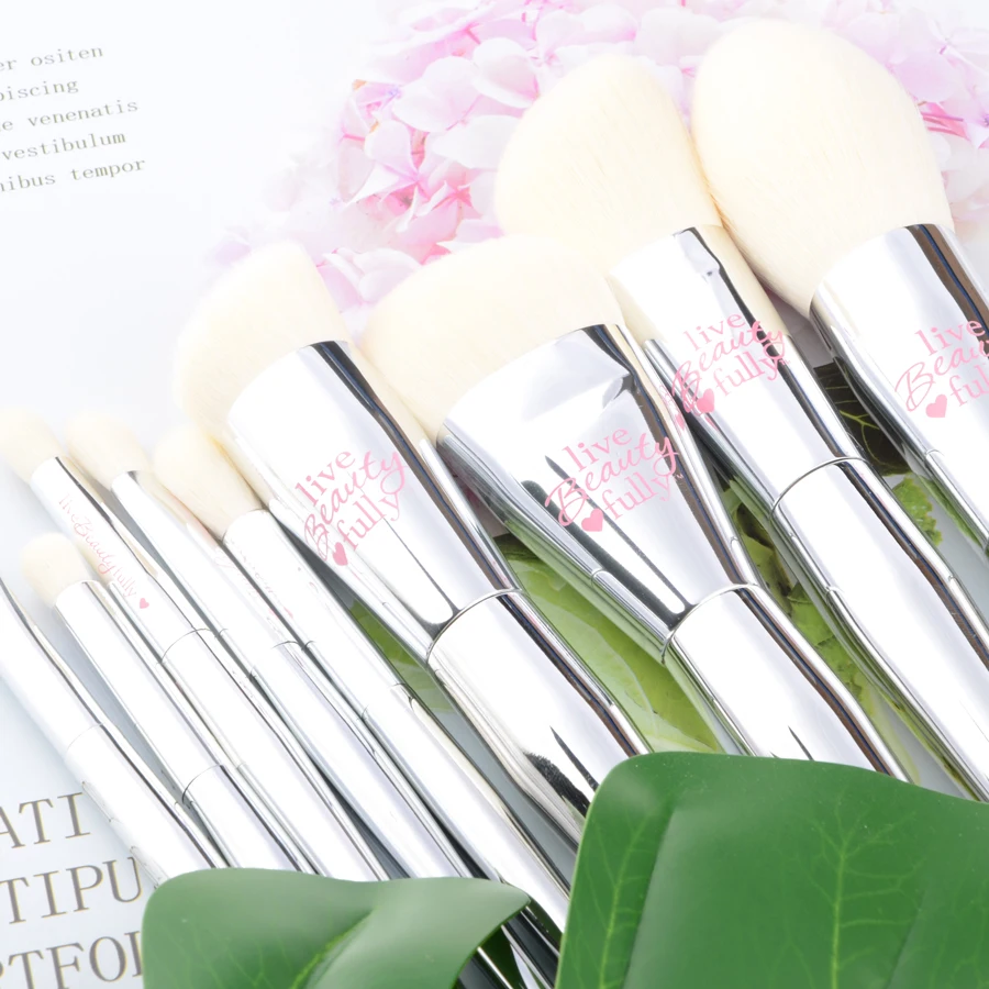 9pcs/Set Professional Makeup brushes Set Liquid Foundation Blusher sculpting Highlighter Eye shadow eyebrow IT Live beauty fully