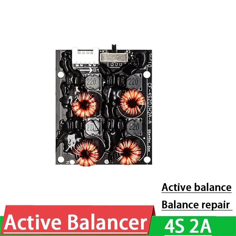 4s 2A equalizzatore attivo bilanciatore batteria al litio Lifepo4 batteria agli ioni di litio Lipo scheda di trasferimento di energia modulo scheda di bilanciamento BMS