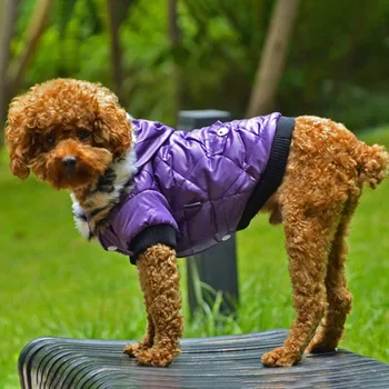 Winter Dog Clothes Warm Thicken Coat Jacket for Puppy Pet Fur Hoodie for Small Medium Dogs Chihuahua French Bulldog Clothing 3