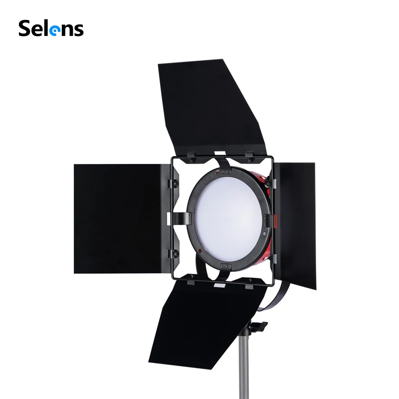 Selens Studio Light 65W 5500K 104 Beads LED Red Head Dimmable Light with Stand for Photo Photography Portrait Product Shooting S