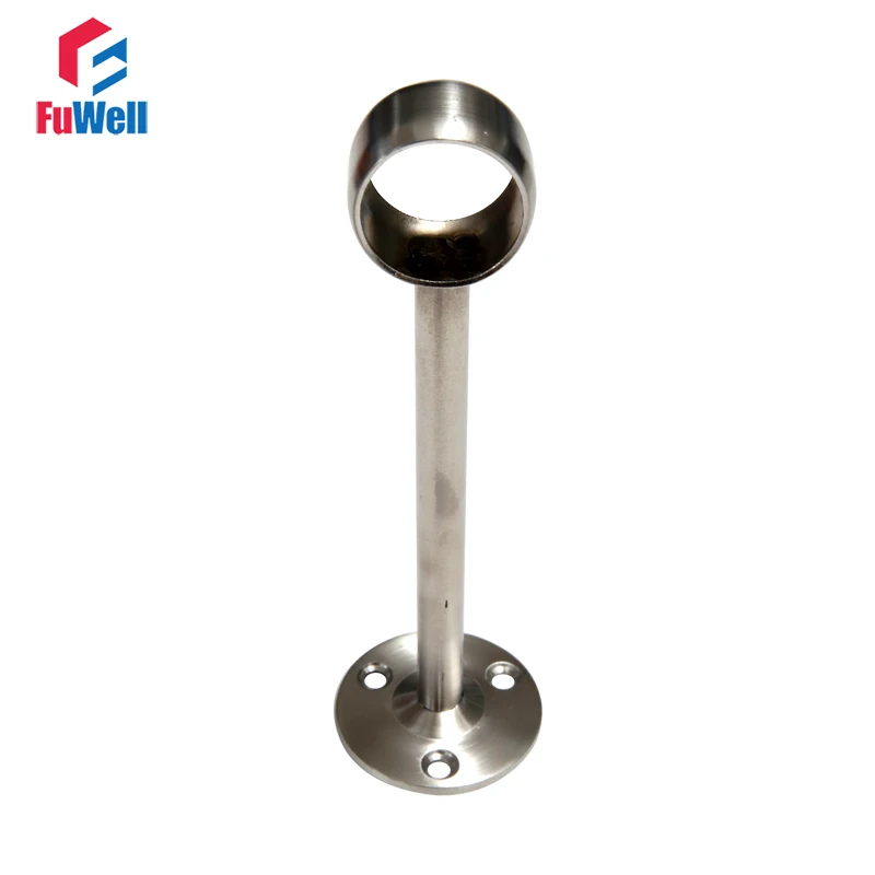 2pcs Pipe Bracket Flange Clothes Rod Seat Hanger Bracket 19/22/25mm 304Stainless Steel Pipe Bracket Flange
