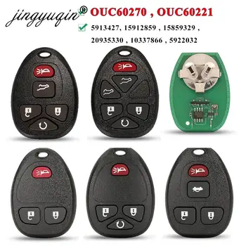 Jingyuqin 315Mhz OUC60270 5/6 przyciski pilot zdalnego sterowania dostęp bezkluczykowy brelok do kluczyków samochodowych dla Buick Chevrolet Cadillac GMC Saturn