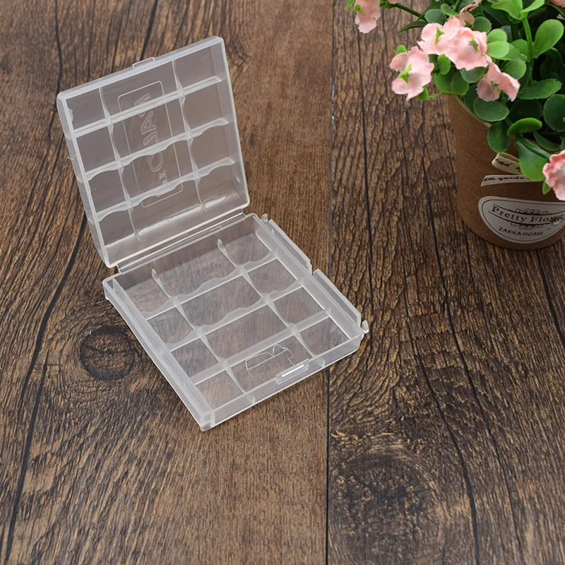 بالو 2 قطعة/المجموعة جديد المحمولة صغيرة بطارية حالة حامل البلاستيك الصلب جميلة تخزين صناديق ل AA AAA بطاريات