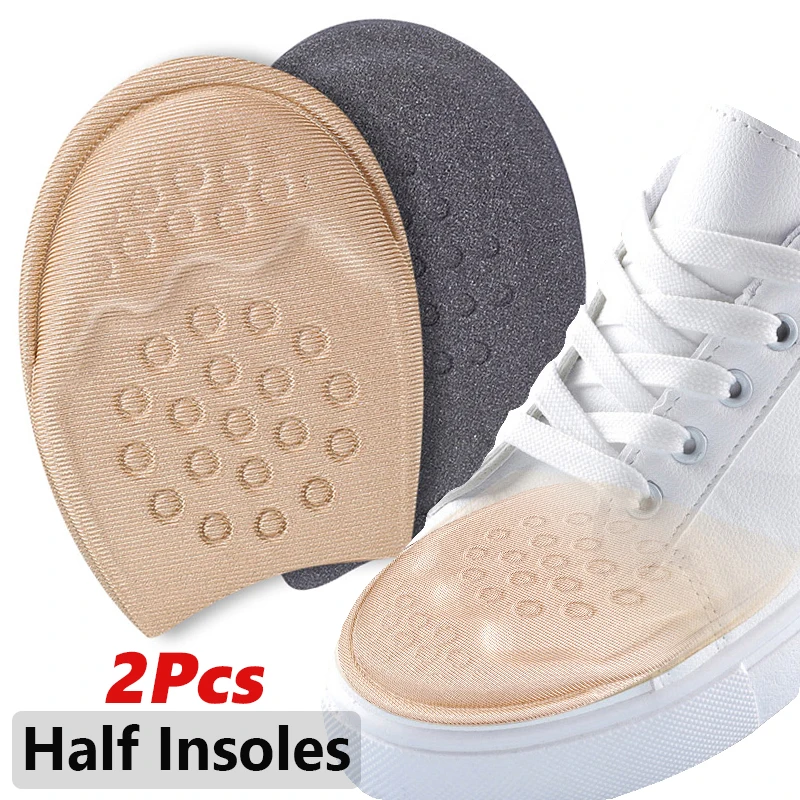 

2Pcs Half Insoles for Shoes Inserts Forefoot Insert Non-slip Sole Cushion Reduce Size Filler High Heels Pain Relief Shoe Pads