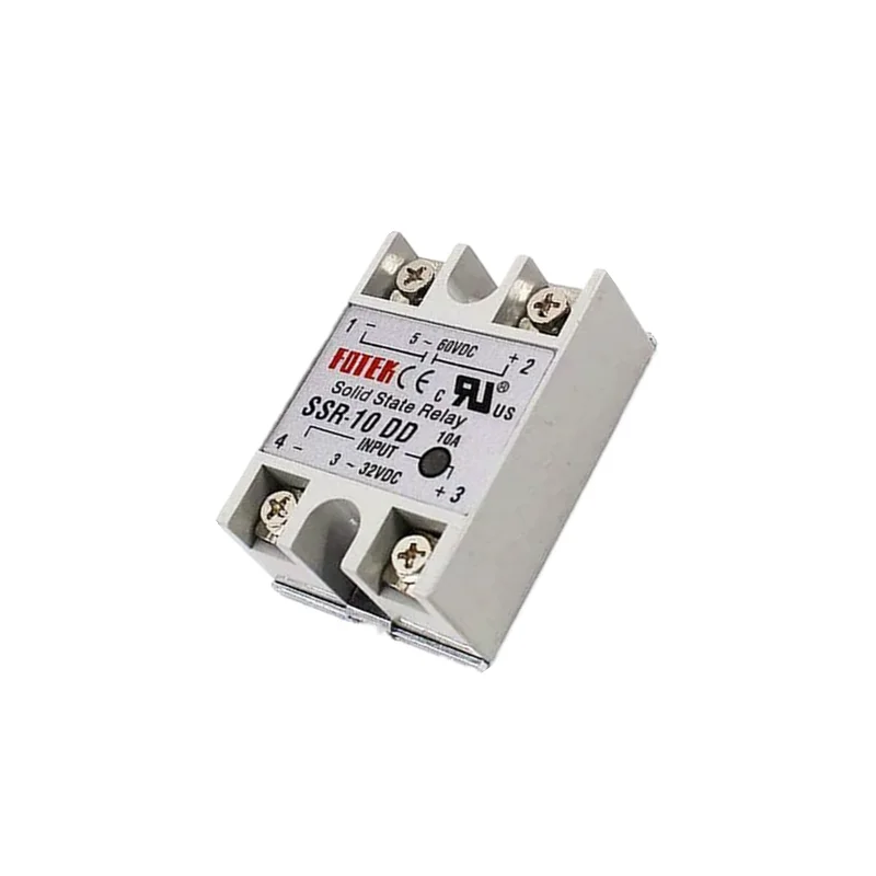 Solid State Relay SSR-10DD SSR-25DD SSR-40DD 10A 25A 40A AC Control DC Relais 3-32VDC TO 5-60VDC SSR 10AA 25AA 40AA