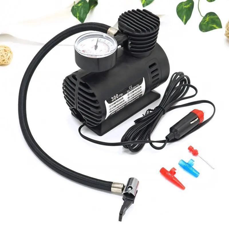 

12V 300PSI C300 Car Auto Portable Mini Electric Air Compressor Kit for Ball Bicycle Minicar Tire Inflator Pump Car Accessories