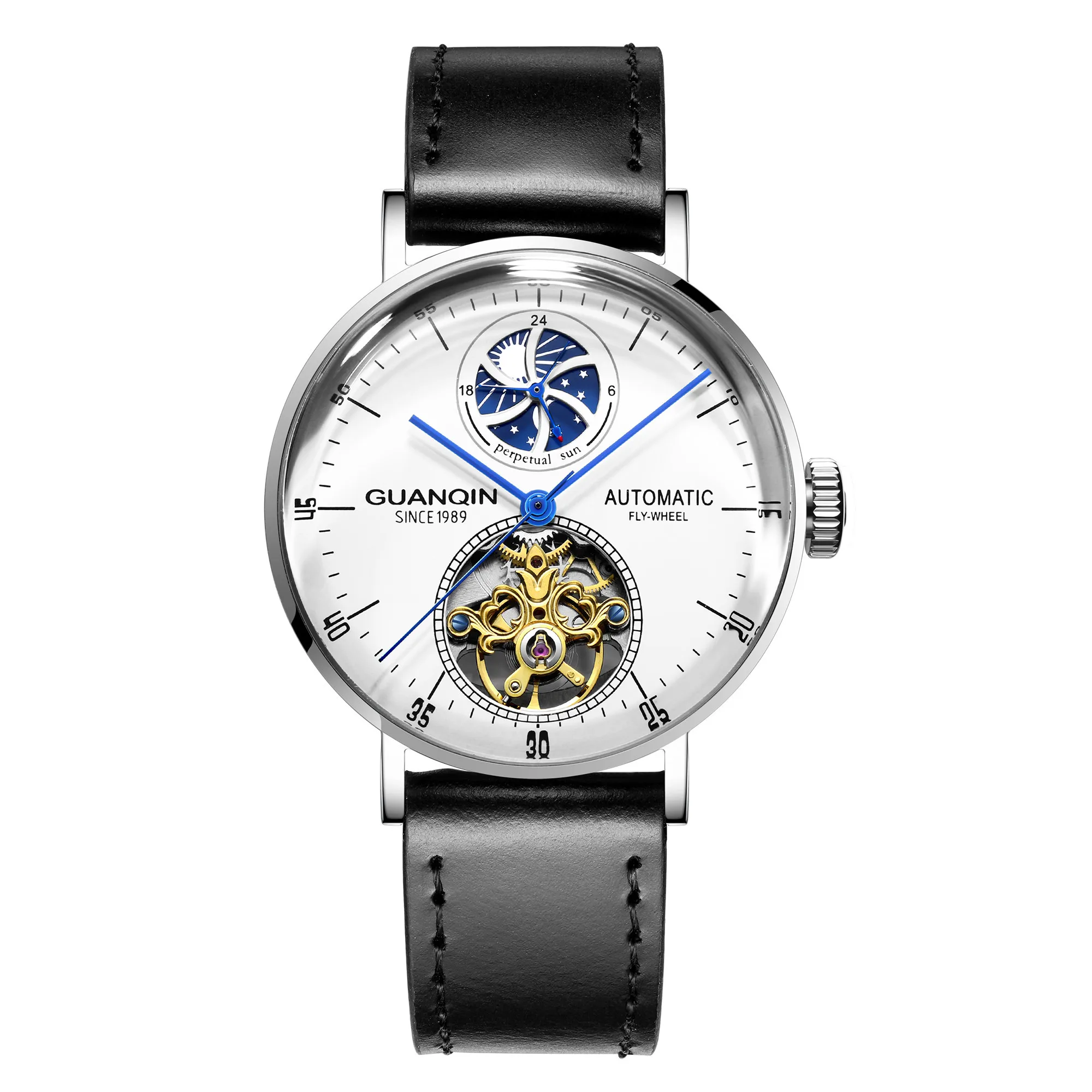 

GUANQIN 2020 Men's Watches Top Brand Luxury Business Automatic Clock Tourbillon Waterproof Mechanical Watch Relogio Masculino