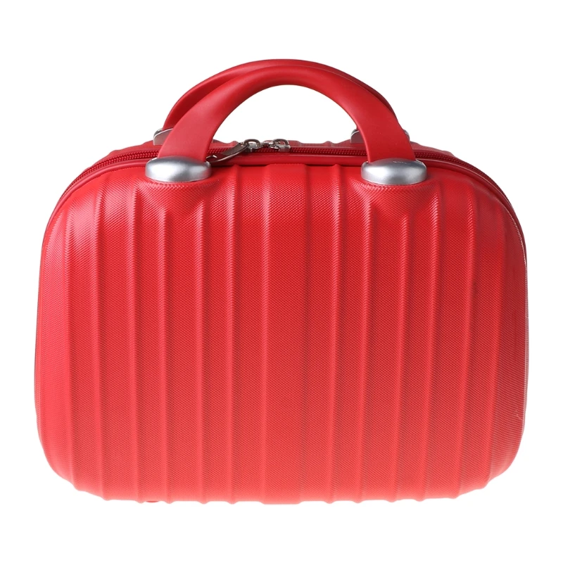 14in Cosmetic Case Luggage Small Travel Portable Pouch Carrying Box Multifunctional Suitcase for Makeup