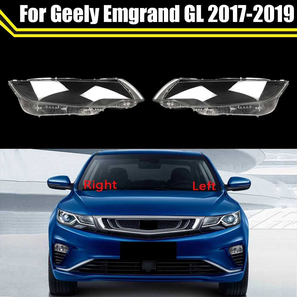 Car Front Headlight Cover Headlamp Lampshade Lampcover Head Lamp Light Covers Shell Clear For Geely Emgrand GL 2017 2018 2019