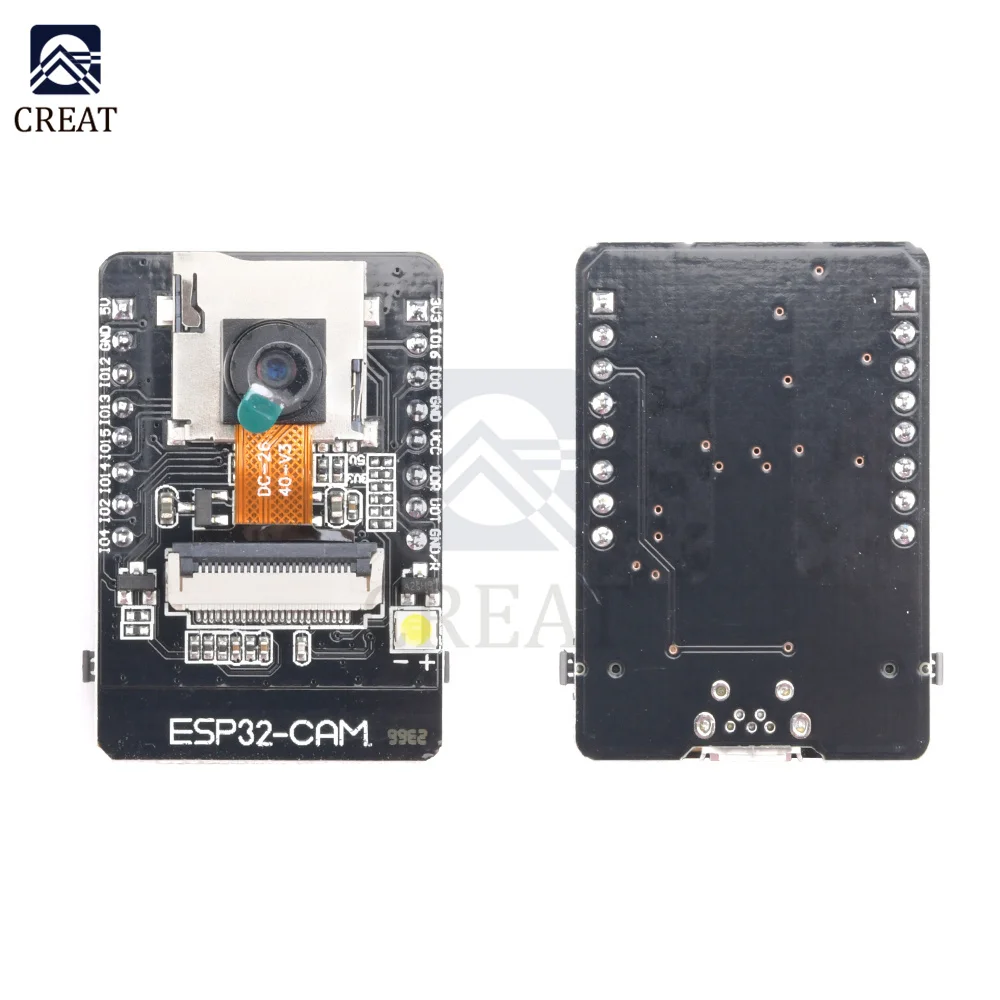 ESP32-CAM-MB ESP32 CAM WIFI Bluetooth Development Board with OV2640 Camera MICRO USB to Serial Port CH340G 4.75V-5.25V Nodemcu