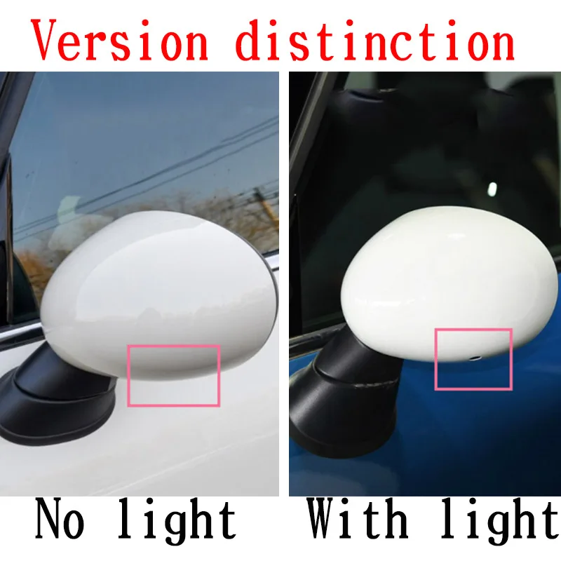 For MINI COOPER F54 F55 F56 F57 F60 2014-19 Car styling ABS plastic Car Rearview Mirror Protector Cover Sticker Car Accessories