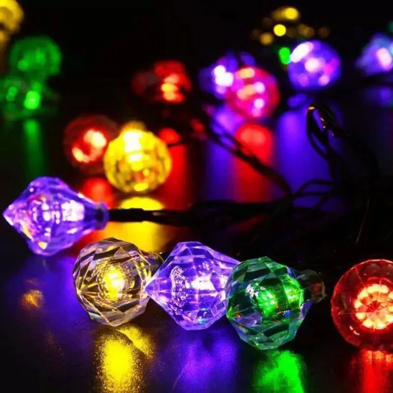 Solar Led Light For Garden LED diamond Solar Power Most Popular Globe Fairy Lights for Outdoor Garden Christmas Decoration