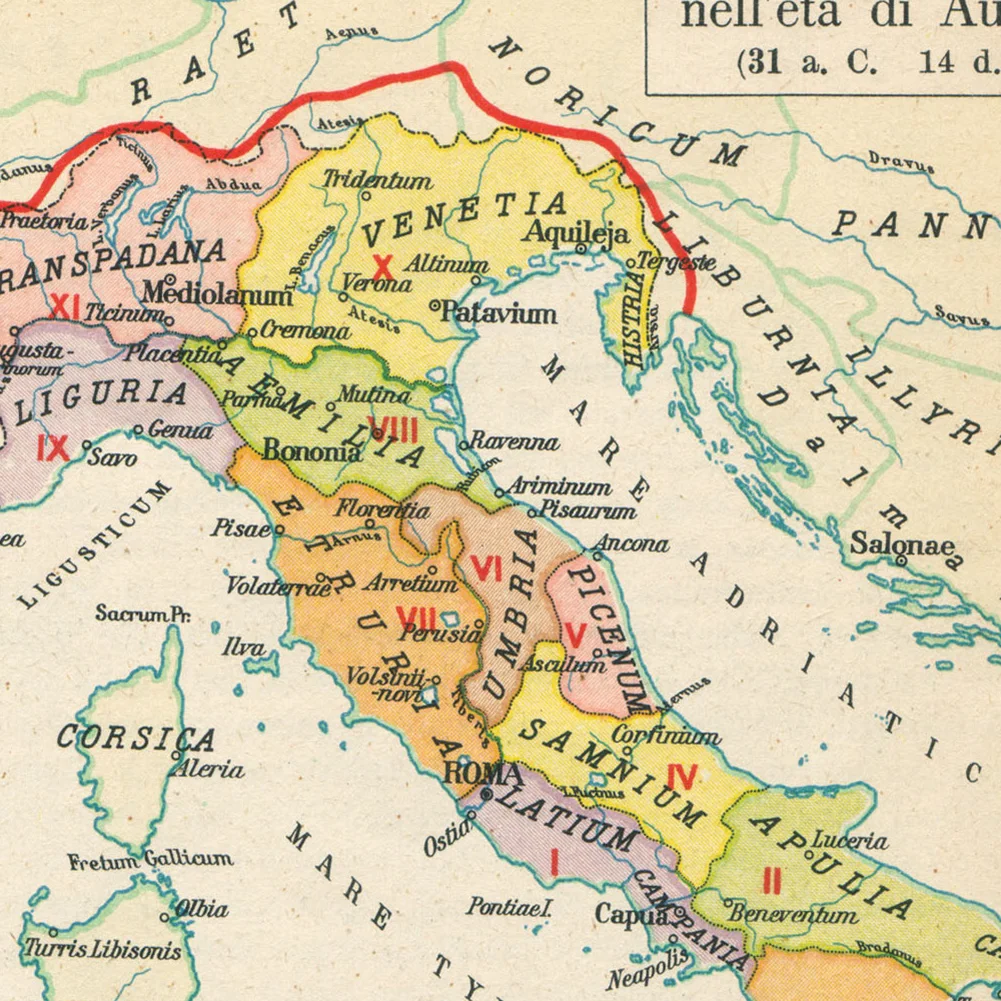 150*100 cm Włochy Retro mapa płótno winylowe malarstwo ścienne plakat artystyczny klasa dekoracja wnętrz przybory szkolne