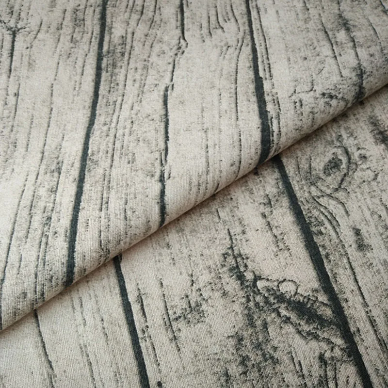 Printed Wood Cotton Linen Fabric DIY Quilting Sewing,Sofa,Curtain,Tablecloths,Furniture Cover Material,Tree barkSeries