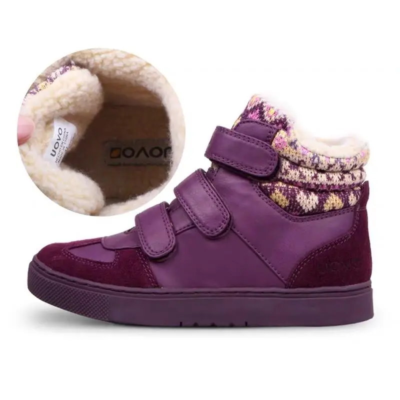 

UOVO New Arrival Autumn Winter Walking Shoes Fashion Girls Casual Shoes Children Warm Comforable Sneaker