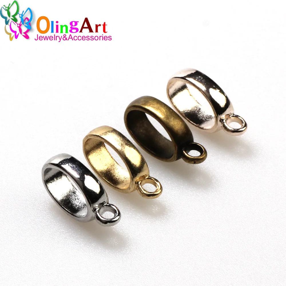 12MM KC gold/rose gold/bronze/Rhodium/Pendant Clip Clasp for Jewelry Making Connector DIY 10mm Leather Rope Cord Bracelet