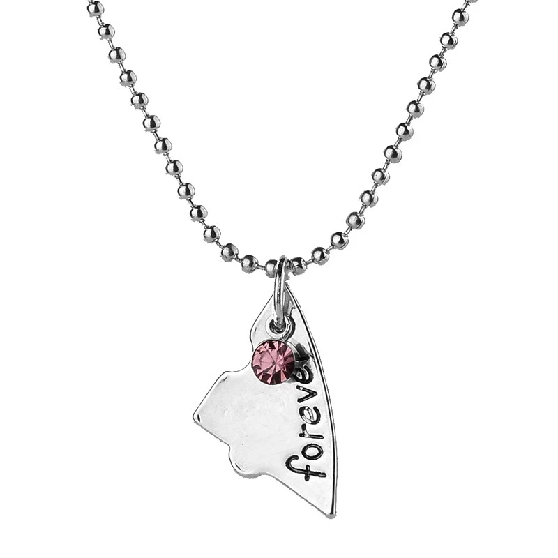 4 قطعة خياطة كسر القلب قلادة للنساء الرجال أفضل أصدقاء للأبد والأبد على شكل قلب قلادة قلادة 2025