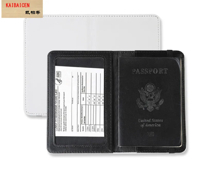 

20pcs/lot Blank Sublimation passport hold for Hot transfer Printing PU Blank consumables DIY card bag products